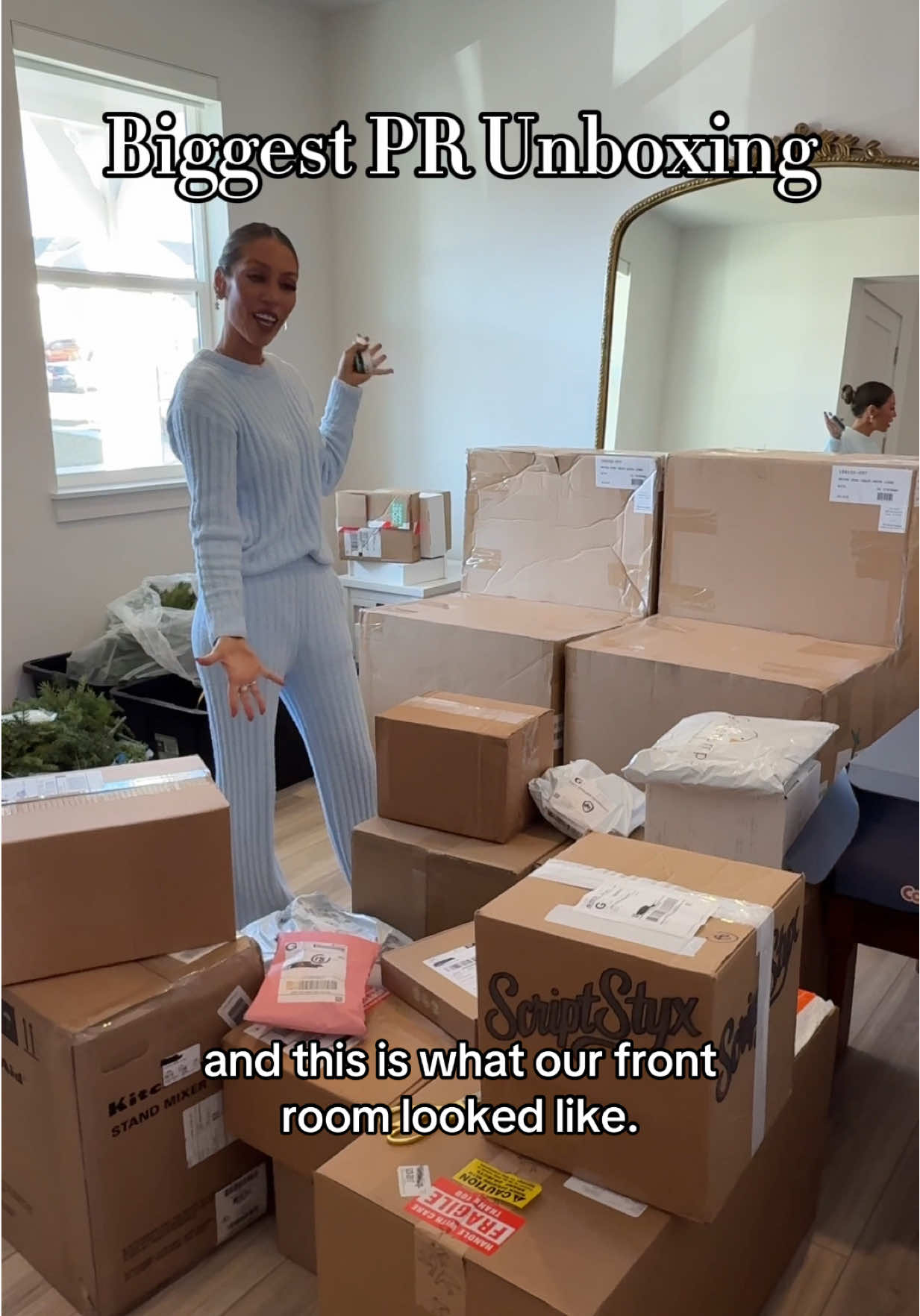 TikTok post by @hellopalmerfamily for HYDROJUG. Caption reads: We were gone for 10 days and came home to our....