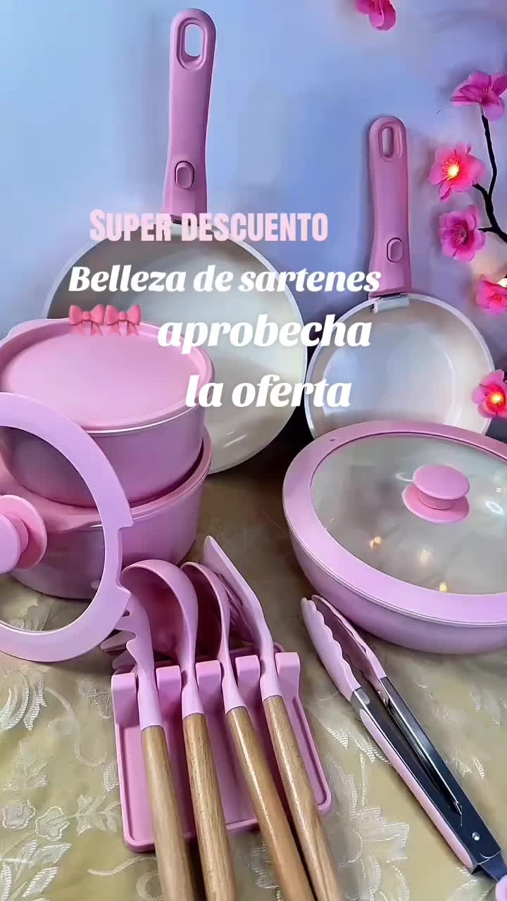 TikTok post by @soniaebaires for Astercook. Caption reads: bellas 21 pcs!Astercook no se pega nada, facil de....