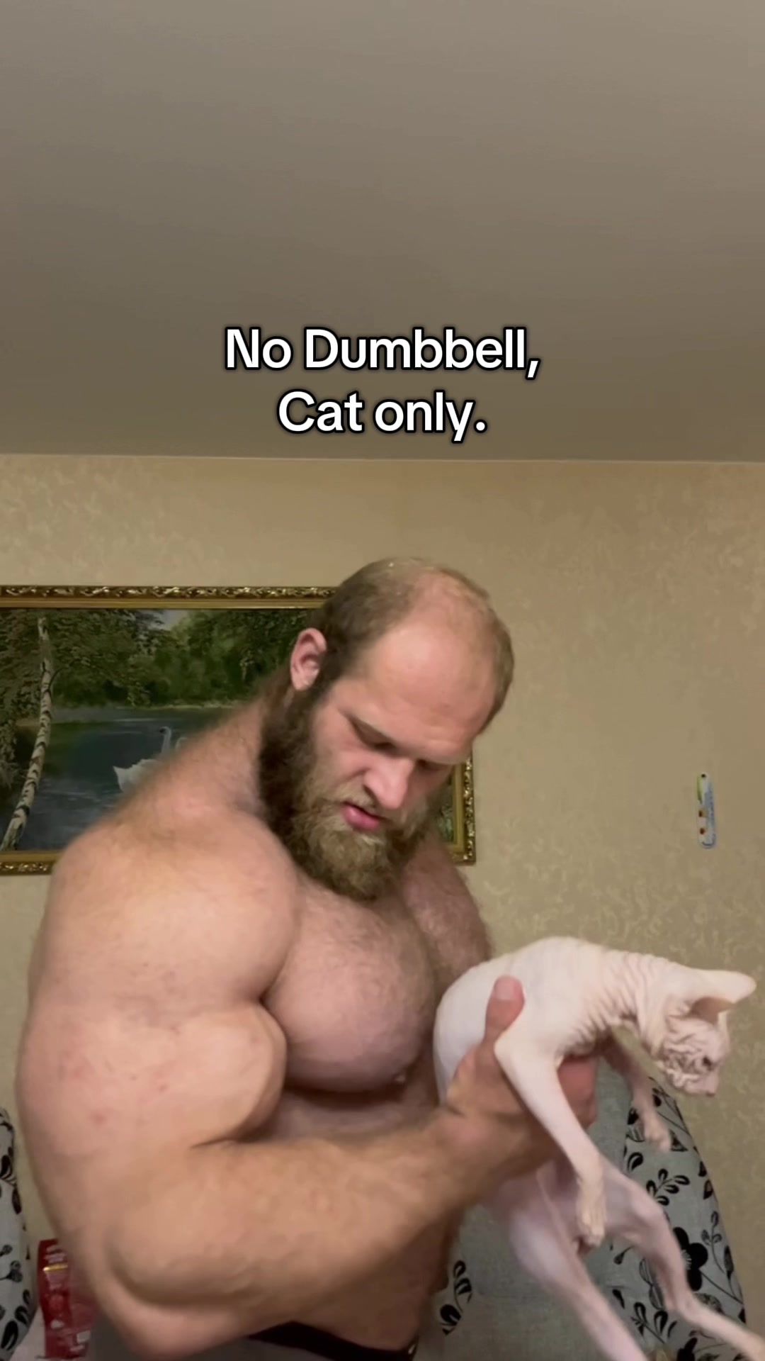 TikTok post by @smaev_official for Bucked Up. Caption reads: If you feed it a lot, the weight increases. -....