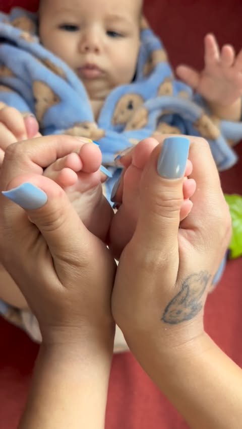 Instagram post by @aybiksd for Esembly Baby. Caption reads: #ad Sharing what’s been keeping my baby’s skin....