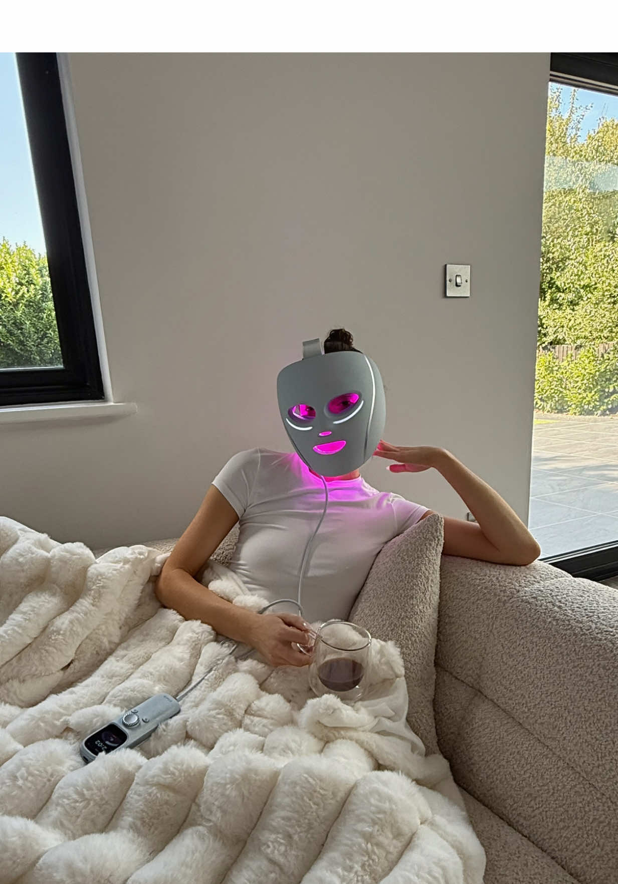 TikTok post by @maurahiggins for Shark Beauty. Caption reads: What a year this summer has been! Shark CryoGlow....