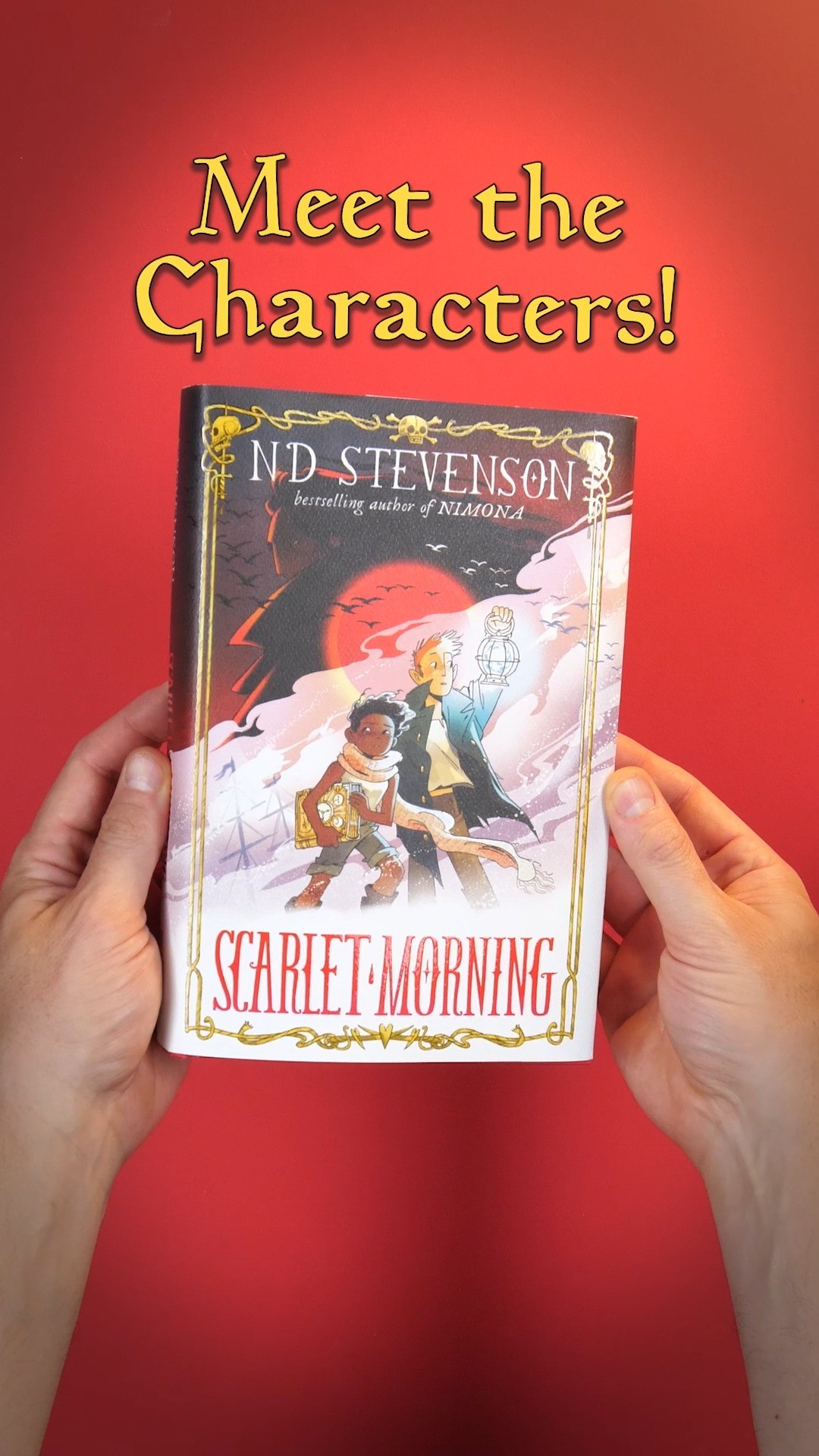 Instagram post by @gingerhazing for HarperCollins. Caption reads: A mysterious sea captain. A girl desperate for....