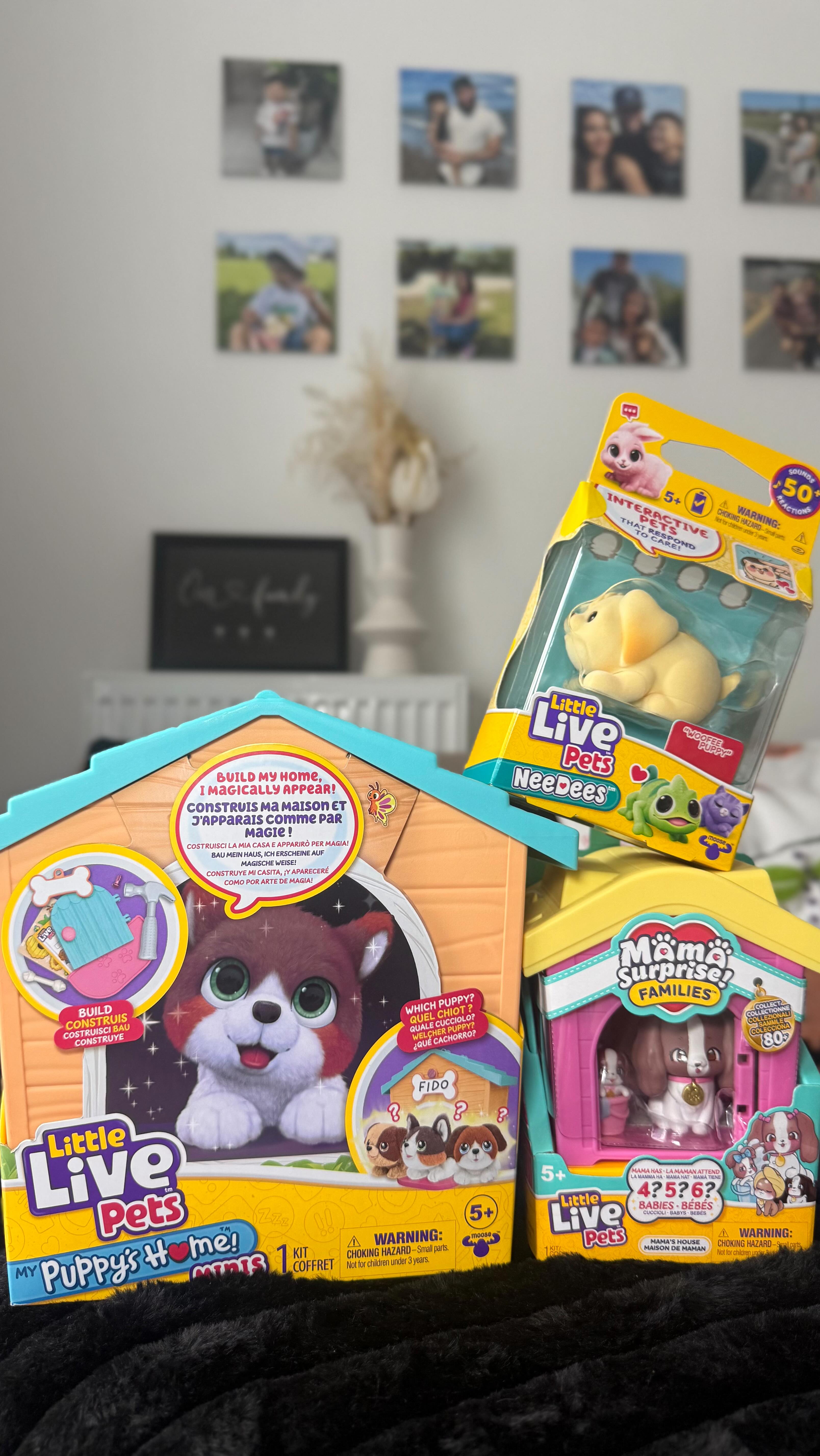 Instagram post by @margaridaax for The Entertainer. Caption reads: Little Live Pets must haves this Christmas....