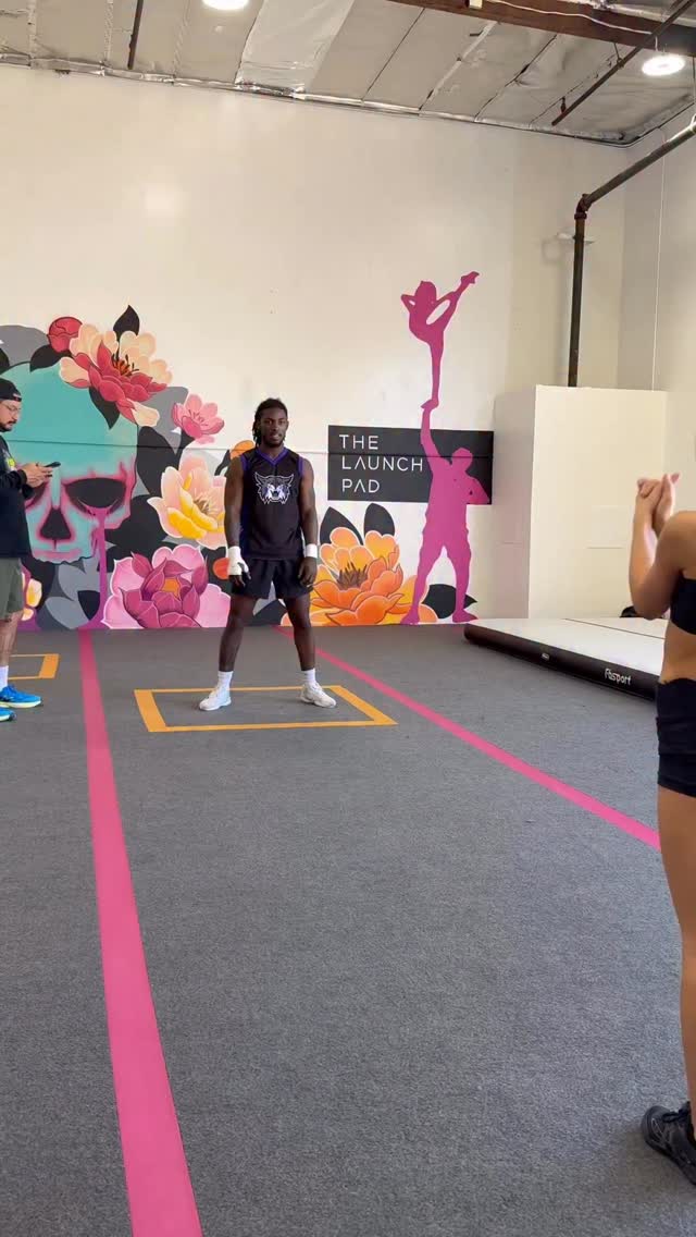 Instagram post by @bowieswan for Rebel Athletic. Caption reads: I love when Will comes down to The Launch Pad! We....