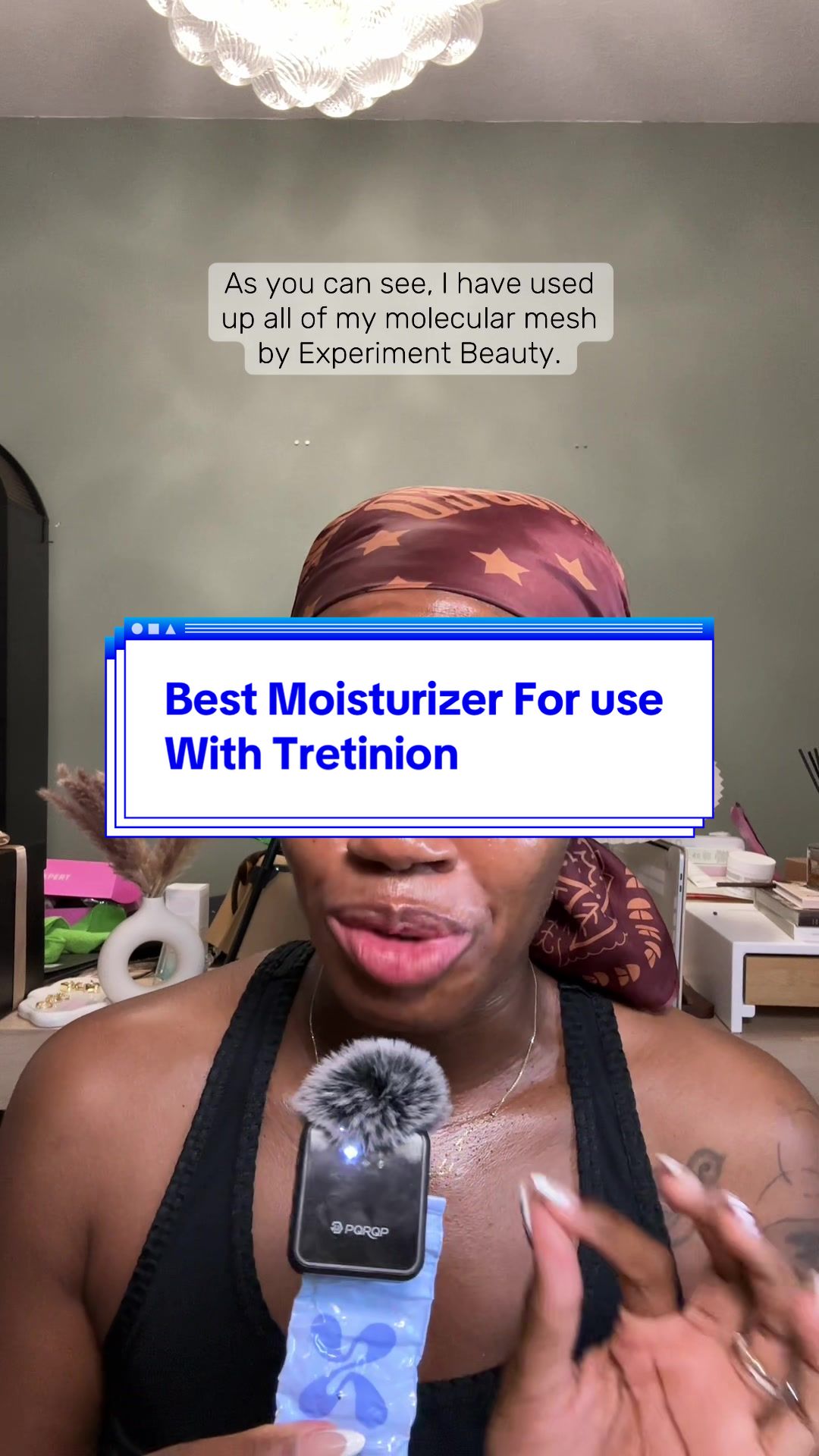 TikTok post by @sweetskinbyari for Experiment Beauty. Caption reads: [...] @Innisfreeofficial @PURITO SEOUL @Experiment....