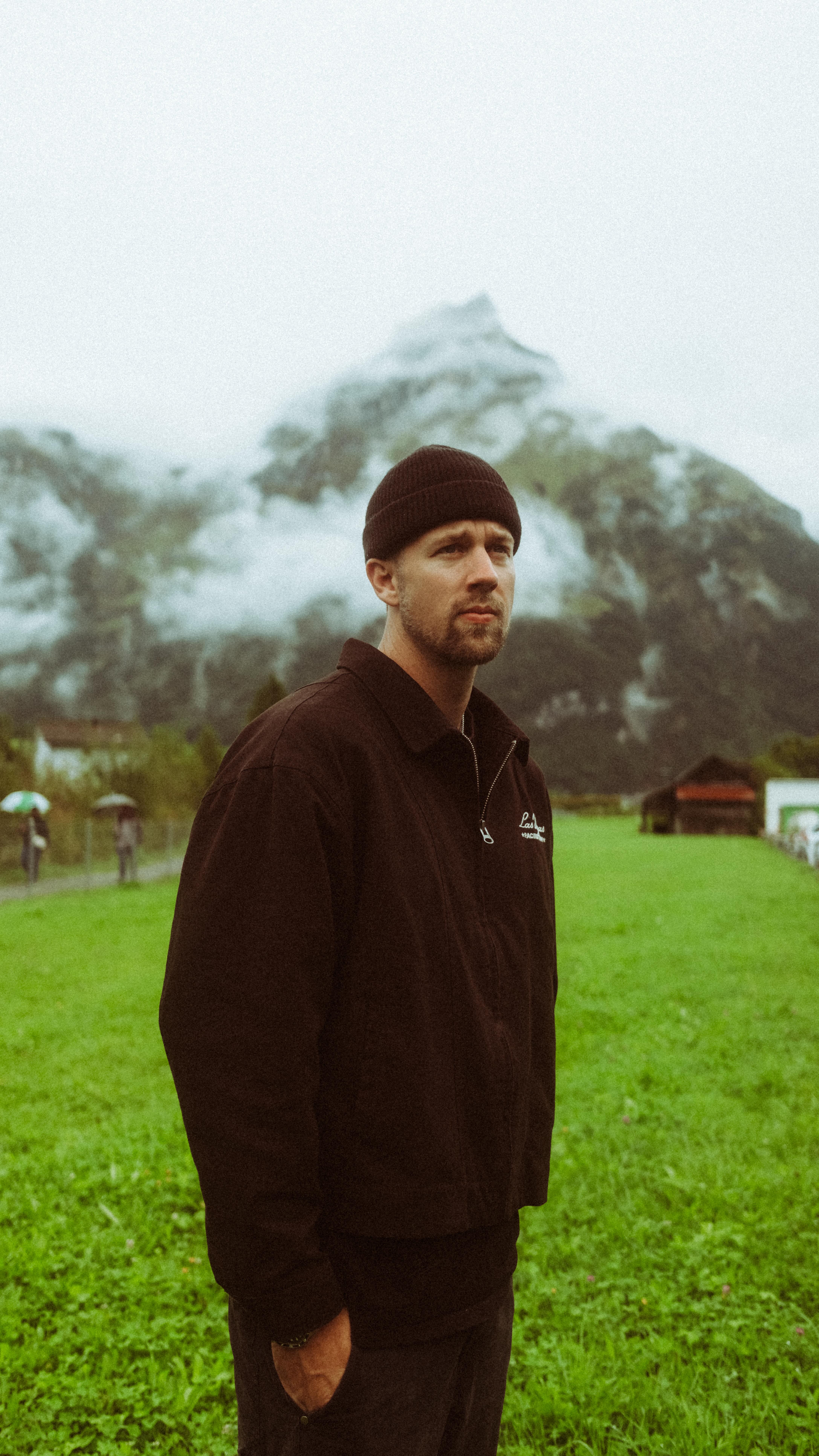 Instagram post by @tuckerdoss for Switzerland Tourism. Caption reads: Switzerland day 3! We made it to the beautiful....