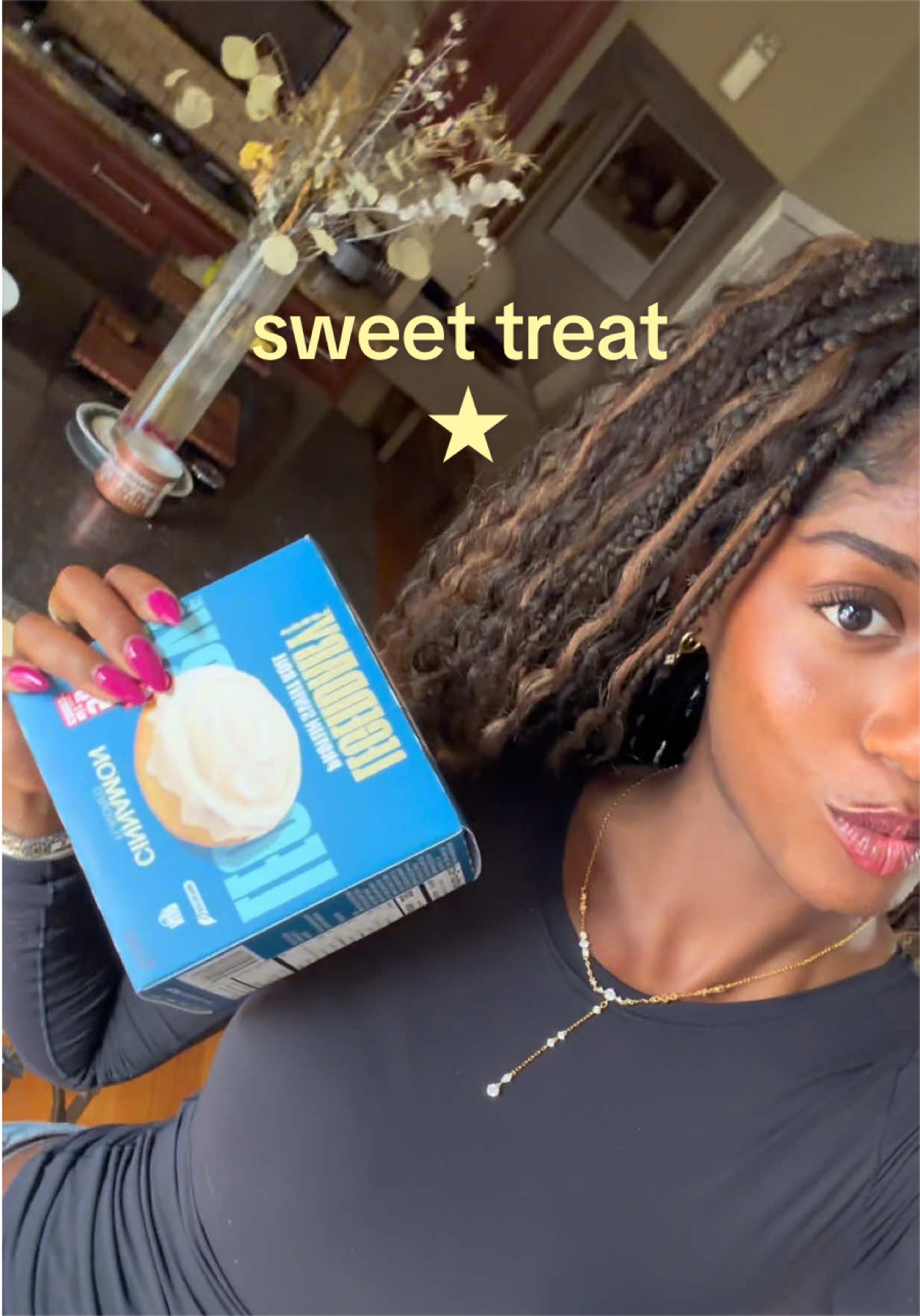 TikTok post by @.laurece for Legendary Foods. Caption reads: cinnamon sweet rolls🪽@Legendary Foods @target.