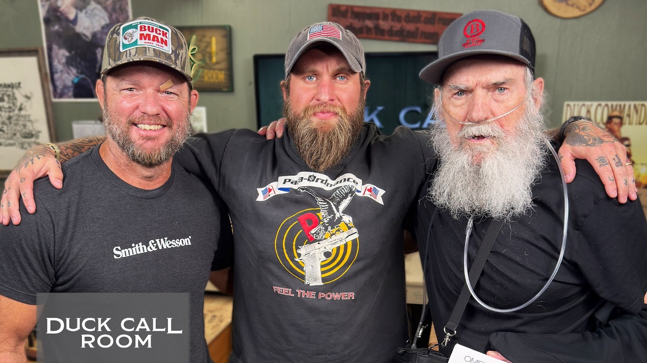 YouTube post by @duckcallroom for Pestie. Caption reads: Uncle Si Learns What It Takes to Walk Away From an....