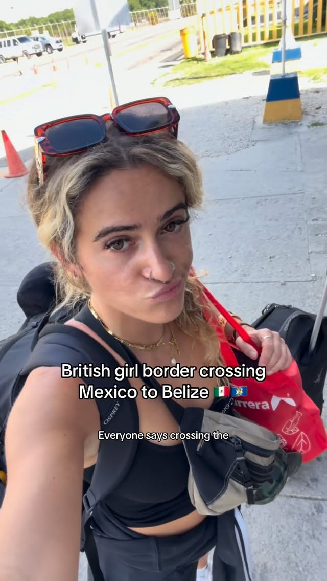 Instagram post by @milliemclay for G Adventures. Caption reads: Crossing the border wit @18to30s_gadventures....