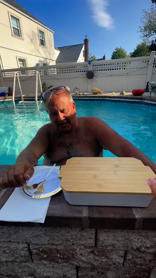 Instagram post by @bigalandvicky for Crate and Barrel. Caption reads: I have a surprise for you … so you smell it ? …….....