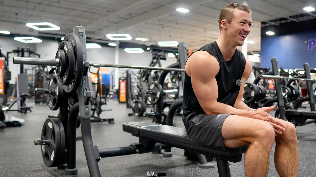 YouTube post by @noahanderson14 for Transparent Labs. Caption reads: 75 Hard Challenge | Day 3.