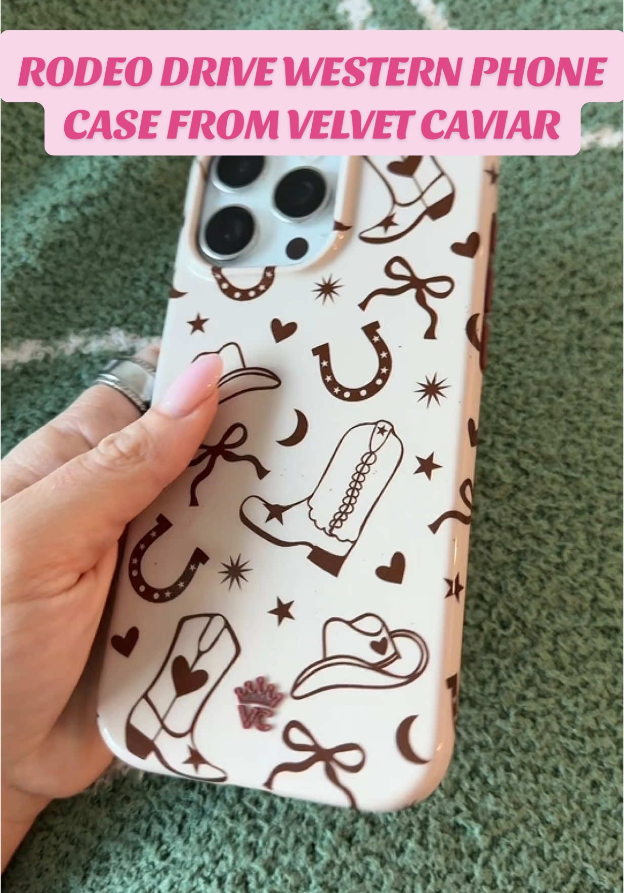 TikTok post by @mora_alyss for VELVET CAVIAR. Caption reads: [...] & it’s 20% off right now! @velvetcaviar....