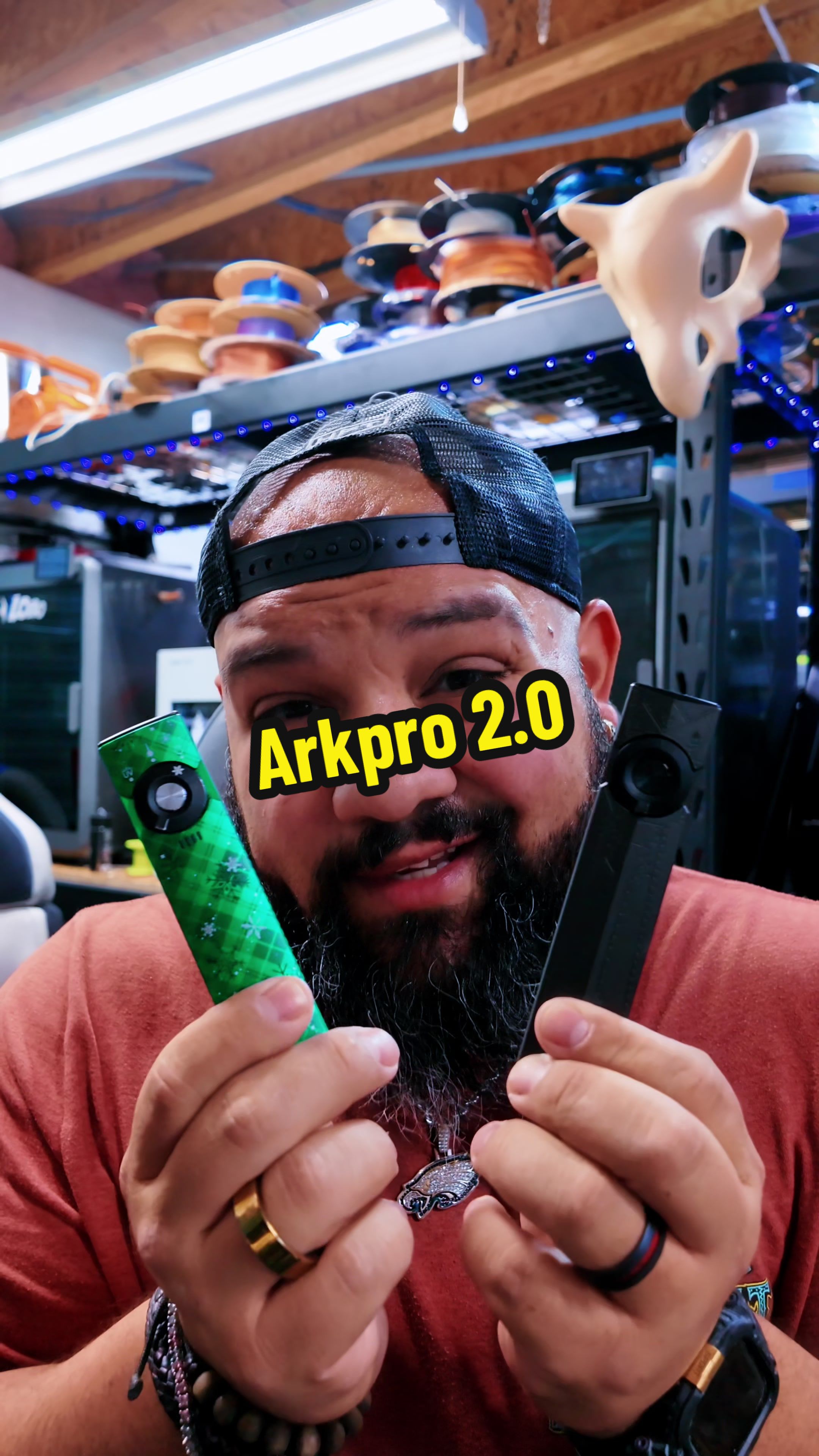 TikTok post by @basically_benski for Olight. Caption reads: @OLIGHT Arkpro 2.0 is amazing! #edc #olight [...].