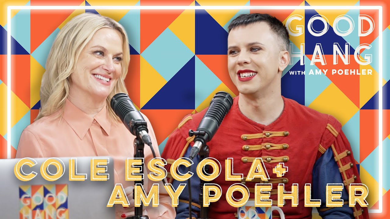 YouTube post by @Good-Hang-with-Amy-Poehler for Visible. Caption reads: Cole Escola | Good Hang with Amy Poehler.