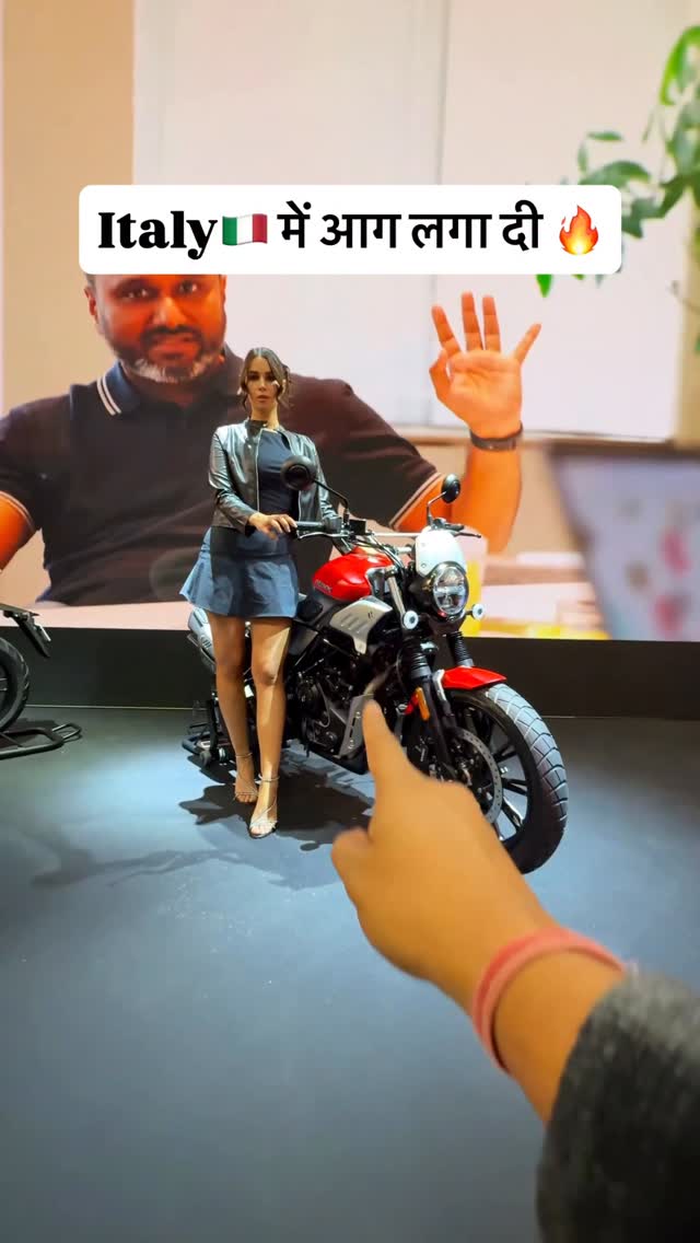 Instagram post by @shridhar.m for Hero MotoCorp. Caption reads: Hero Hunk 440 Special Edition unified at EICMA....