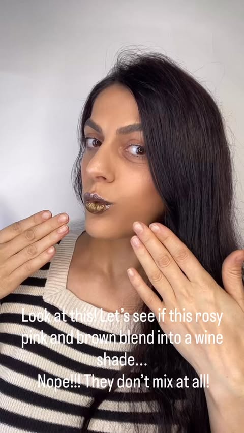 Instagram post by @shubitidzemariamii for Aprilskin. Caption reads: Half & Half lip Combo ✨#APRILSKIN....