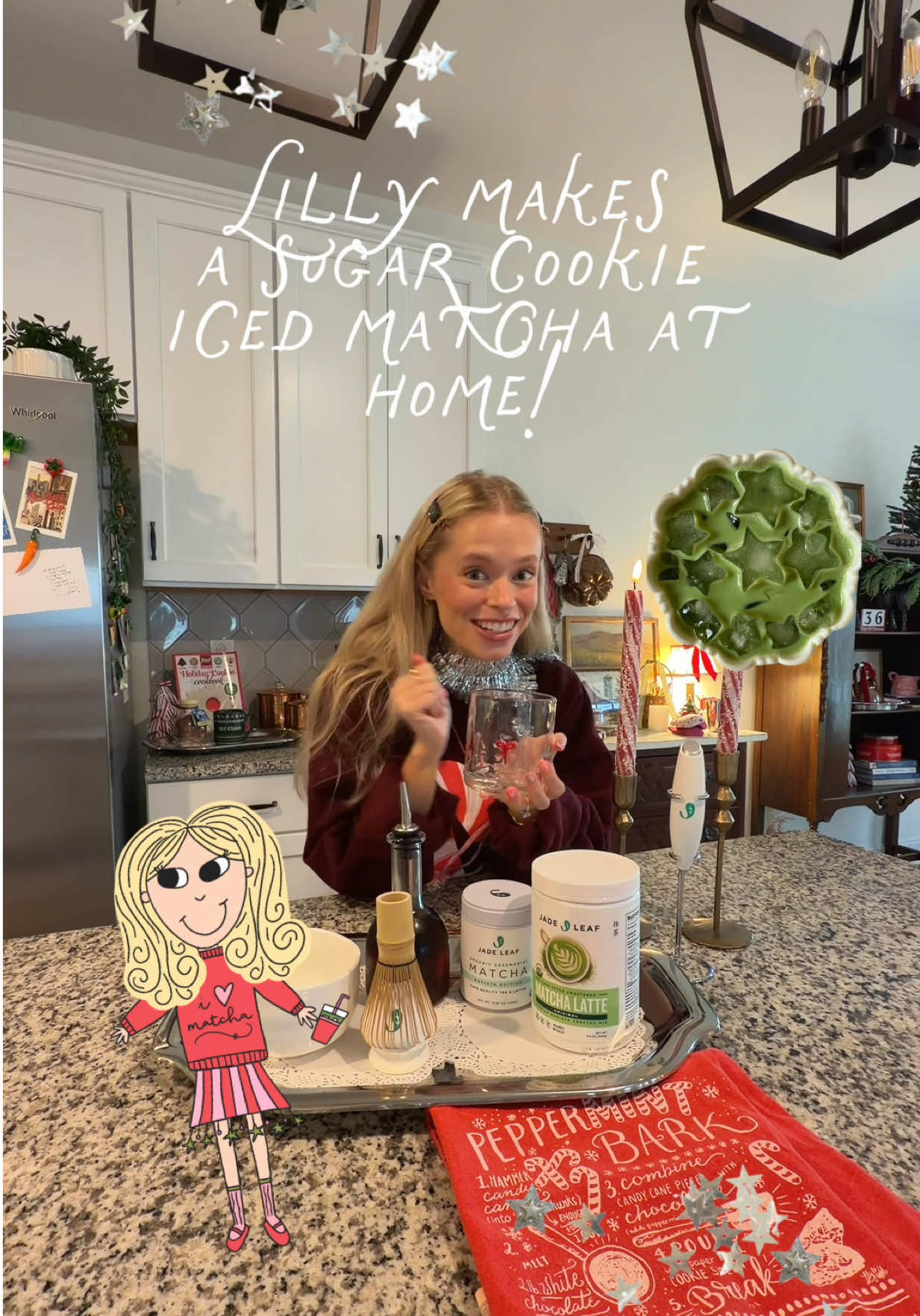 TikTok post by @allthingslillyann for Jade Leaf Matcha. Caption reads: @Jade Leaf Matcha has been a favorite of mine for....