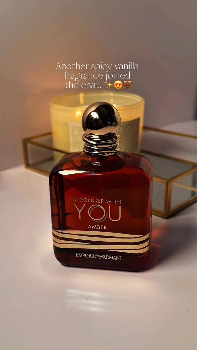 Instagram post by @mss_pelumi for WPP. Caption reads: Stronger With You Amber. 😍🤎🍮✨ @emporioarmani....