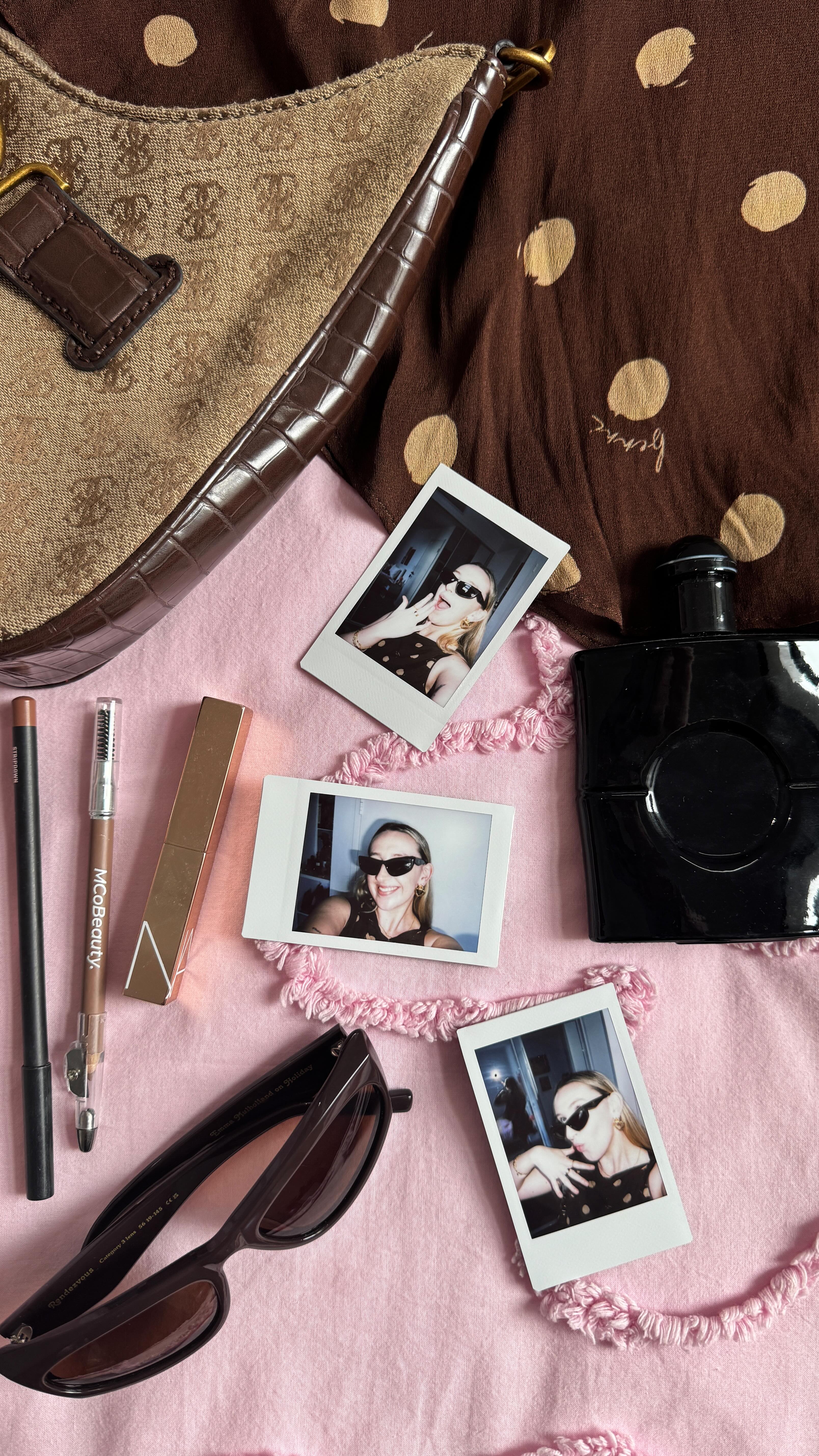 Instagram post by @itspunkee for Instax. Caption reads: [...] pics of your outfit at fashion week w my....