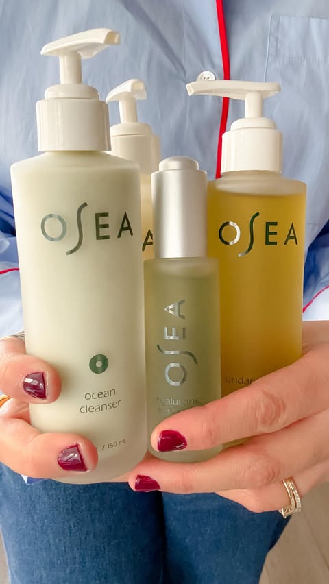 Instagram post by an influencer for OSEA. Caption reads: [...] winter skin offer is here from @oseamalibu....