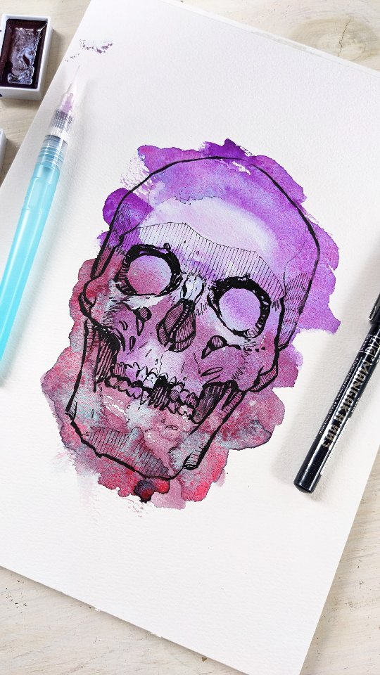 Instagram post by @mattheathart for Kuretake ZIG. Caption reads: The colours in this set are amazing! I'm using the....