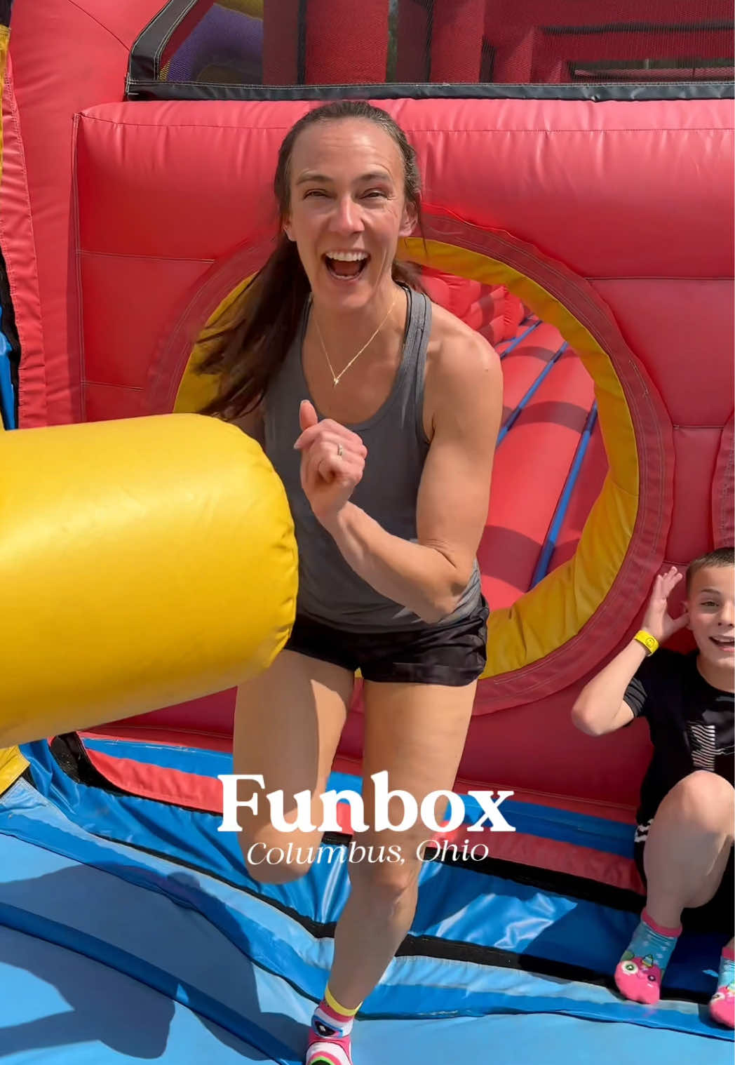 TikTok post by @healthymomhealthyfamily for Funbox. Caption reads: Got high-energy kids and a long summer ahead? ☀️....
