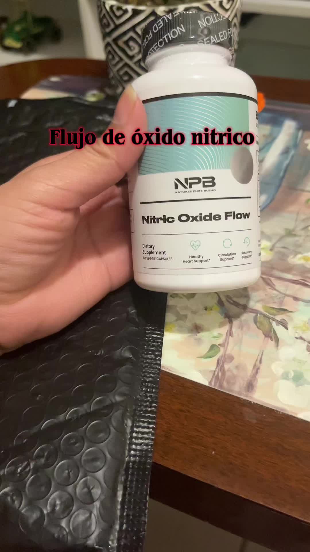 TikTok post by @rxxxuz_adri for Nature's Pure Blend. Caption reads: #nitrico@Nature Pure Blend #ComfortMemories.