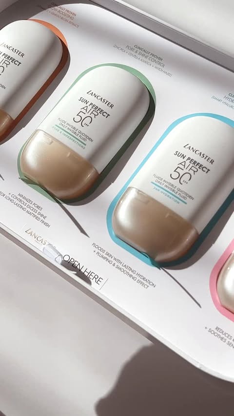 Instagram post by @shes_lj_ for Lancaster Beauty. Caption reads: Meet your new skin luxury essential:....