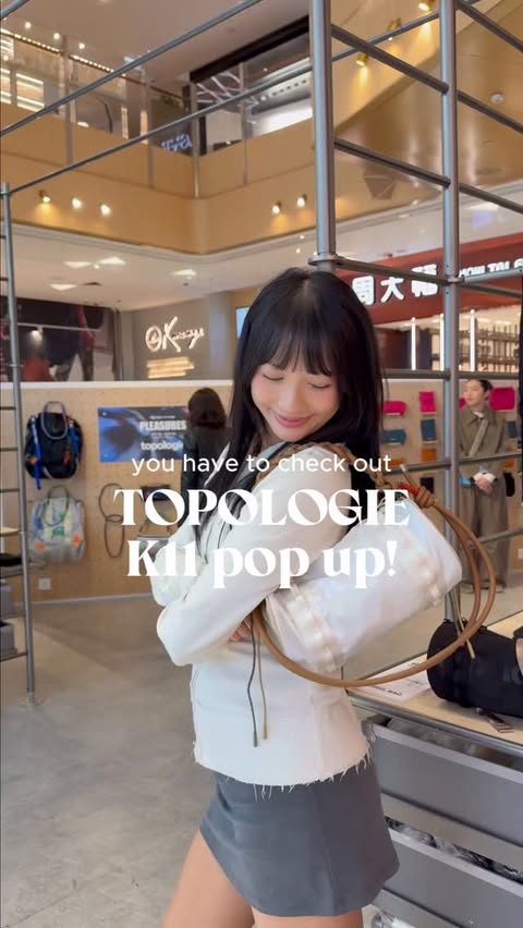 Instagram post by @itsaudreychow for Topologie. Caption reads: [...] love the mix and match style of....