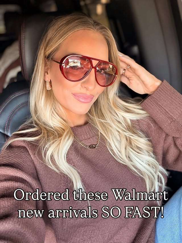 Instagram post by @blondewithabudget__ for Walmart Creator. Caption reads: Say Walmart to shop these Walmart Valentine new....