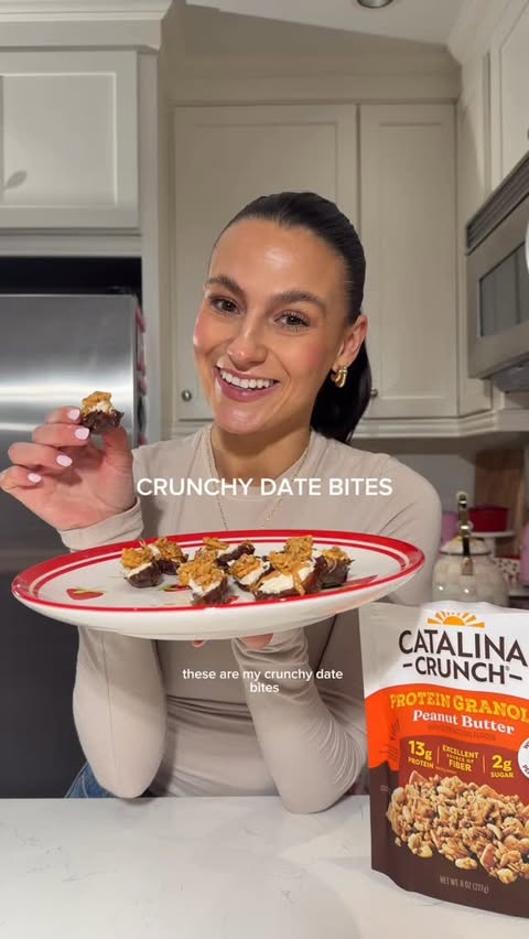 Instagram post by an influencer for Catalina Crunch. Caption reads: [...] and high-fiber snack ft. @catalinacrunch....