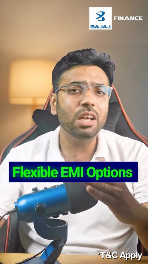 Instagram post by @mohit_sharma_ind for Bajaj Finserv. Caption reads: Loan lena ab itna stressful nahi! Check your....
