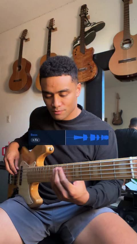 Instagram post by @joshlepulu for BandLab. Caption reads: Ascension - Maxwell 🎸 @bandlab This Labor Day,....