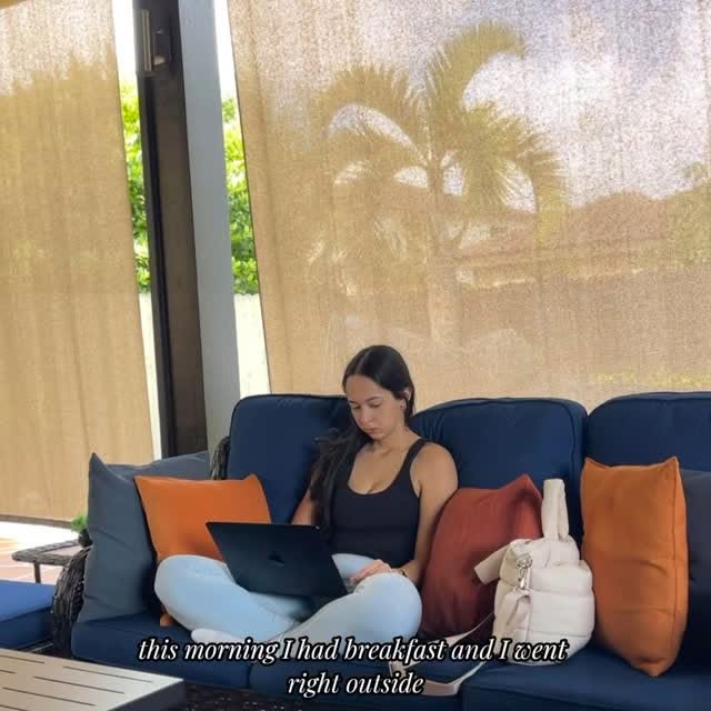 Instagram post by @helenmxriee for Chegg. Caption reads: Spend a morning with me as a full-time student &....