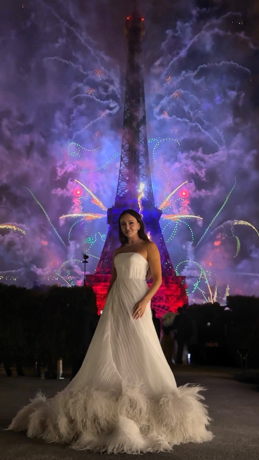 Instagram post by @aidagarifullina for Chopard. Caption reads: ❤️

#paris #bastilleday #2025 #zuhairmurad #verdi....