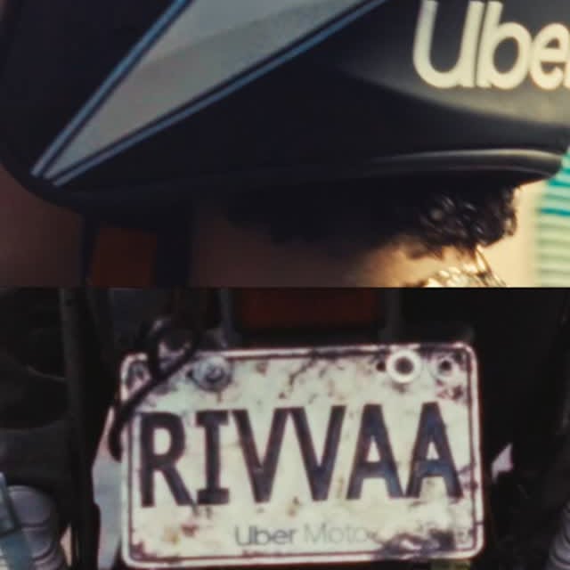 Instagram post by @rivvaaaaaaaa for Uber. Caption reads: Se vienen cositas 👀🛵
@rivvaaaaaaaa.