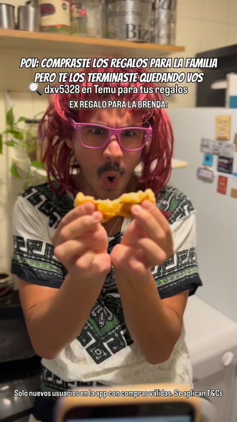 Instagram post by @soy_tower for Temu. Caption reads: [...] dxv5328 en el buscador de Temu o 🔗 en bio....