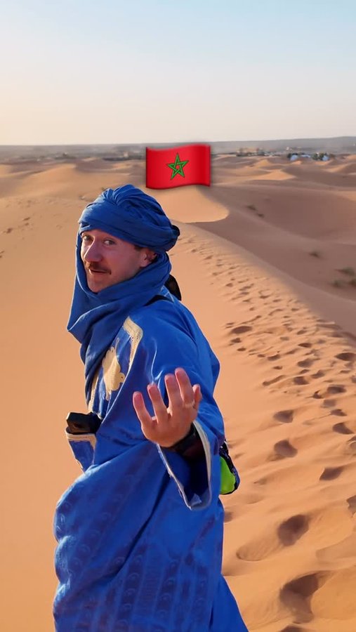 Instagram post by @itsnathanlust for Contiki. Caption reads: MOROCCO IN ONE MINUTE 🇲🇦 @contiki #morocco....