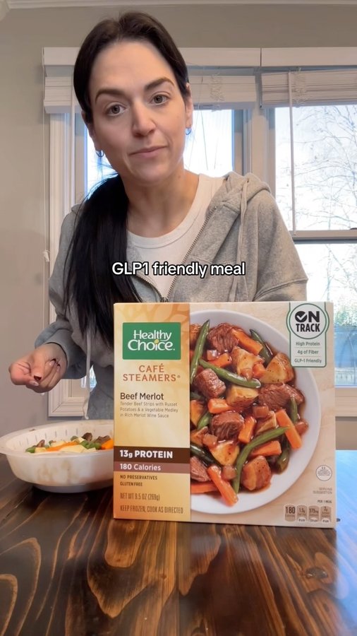 Instagram post by @amyinhalf for Healthy Choice. Caption reads: #ad I have been loving the @healthychoicebrand....