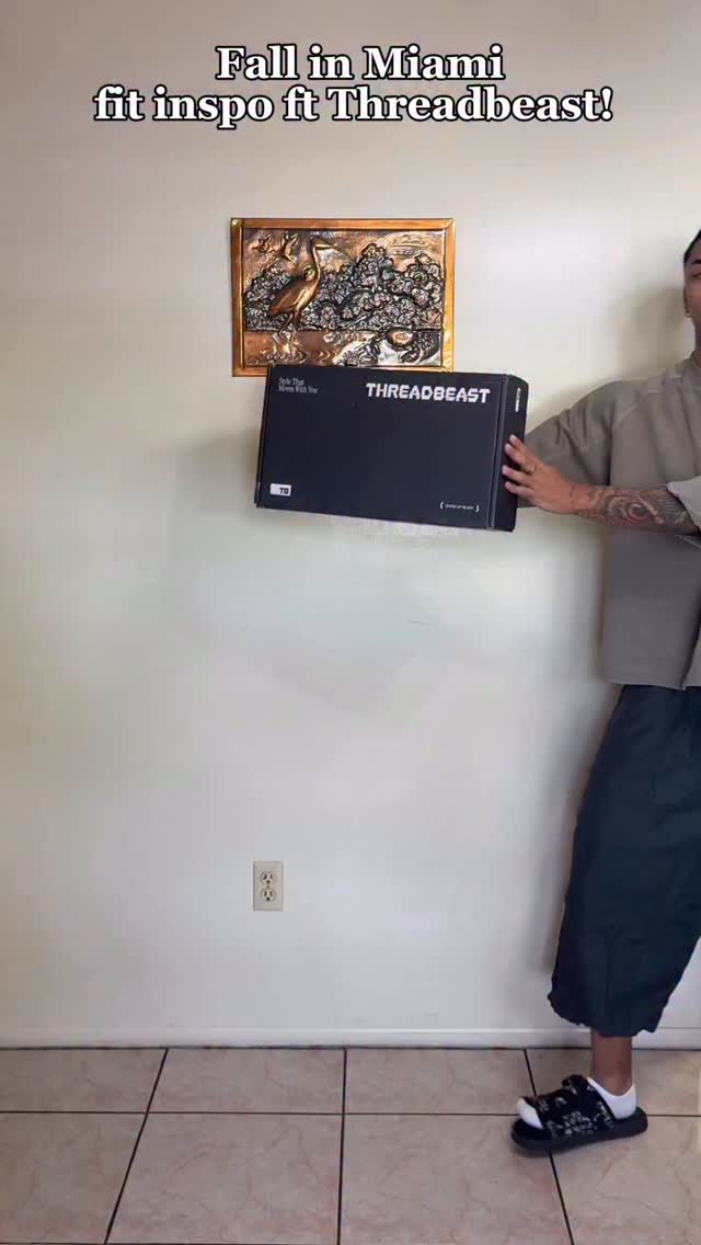 Instagram post by @dominic5haw for ThreadBeast. Caption reads: Taking on my favorite season with @threadbeast.