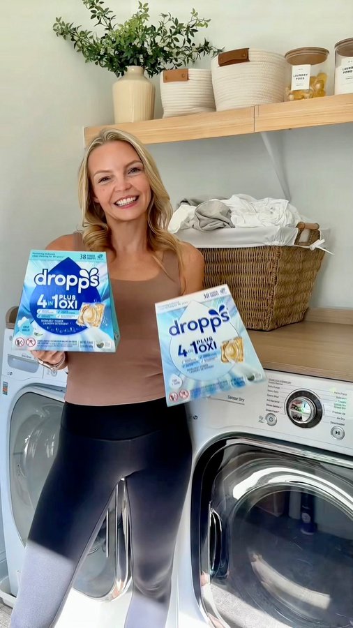 Instagram post by @modernfarmhouse_ohio for Dropps. Caption reads: Sunday reset = Target run 🛒✨ Partnering with....