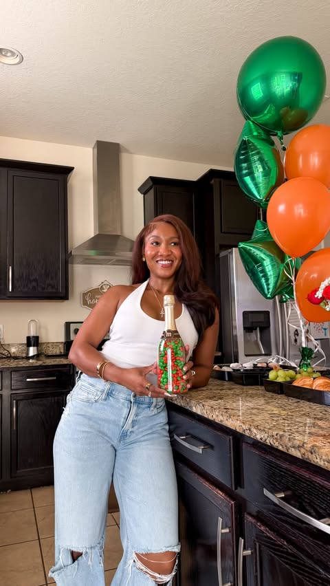 Instagram post by @lifewithcina for M&M’S. Caption reads: [...] 🥹❤️ How cute is this personalized....