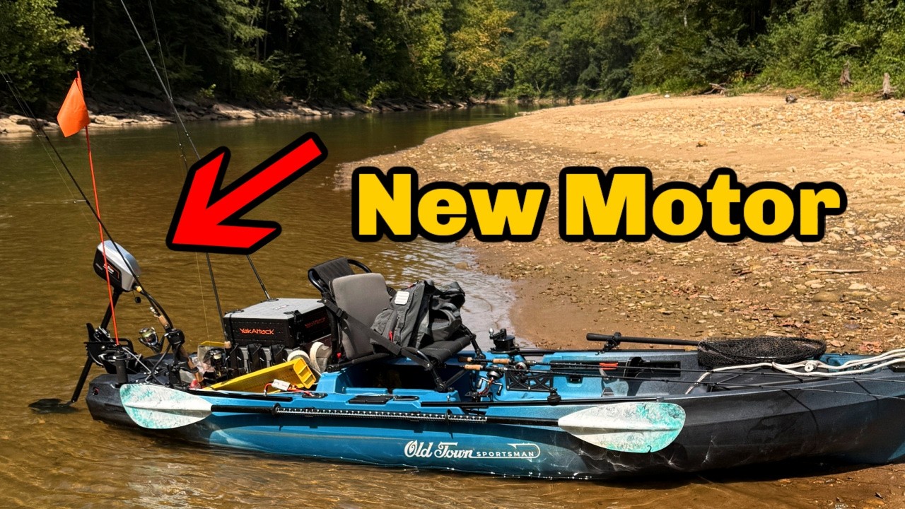 YouTube post by @johndaltoncreekfishing for LiTime. Caption reads: [...] kayaking and fishing 4 days with the....