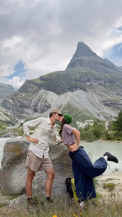 Instagram post by @hildurkarlsson for Airbnb. Caption reads: [...] Switzerland with my favorite person <3....