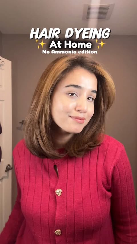 Instagram post by @anujaaa.thapaa for NATURTINT. Caption reads: Hair color refresh at home using....