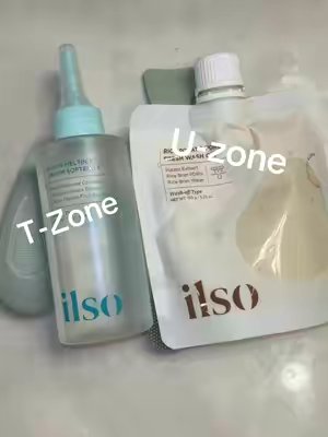 TikTok post by @prettyshanell for Illinois Soybean Association. Caption reads: Poreless T-zone, hydrated U-zone within just 15....