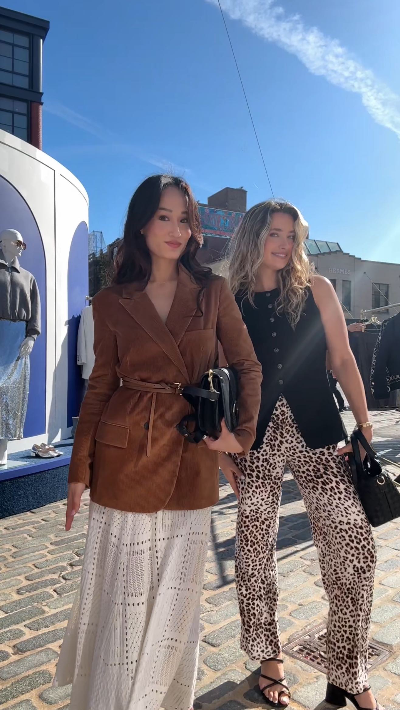 Instagram post by @isabeltan for Marshalls. Caption reads: On set for On Brand with Jimmy Fallon here in NYC,....