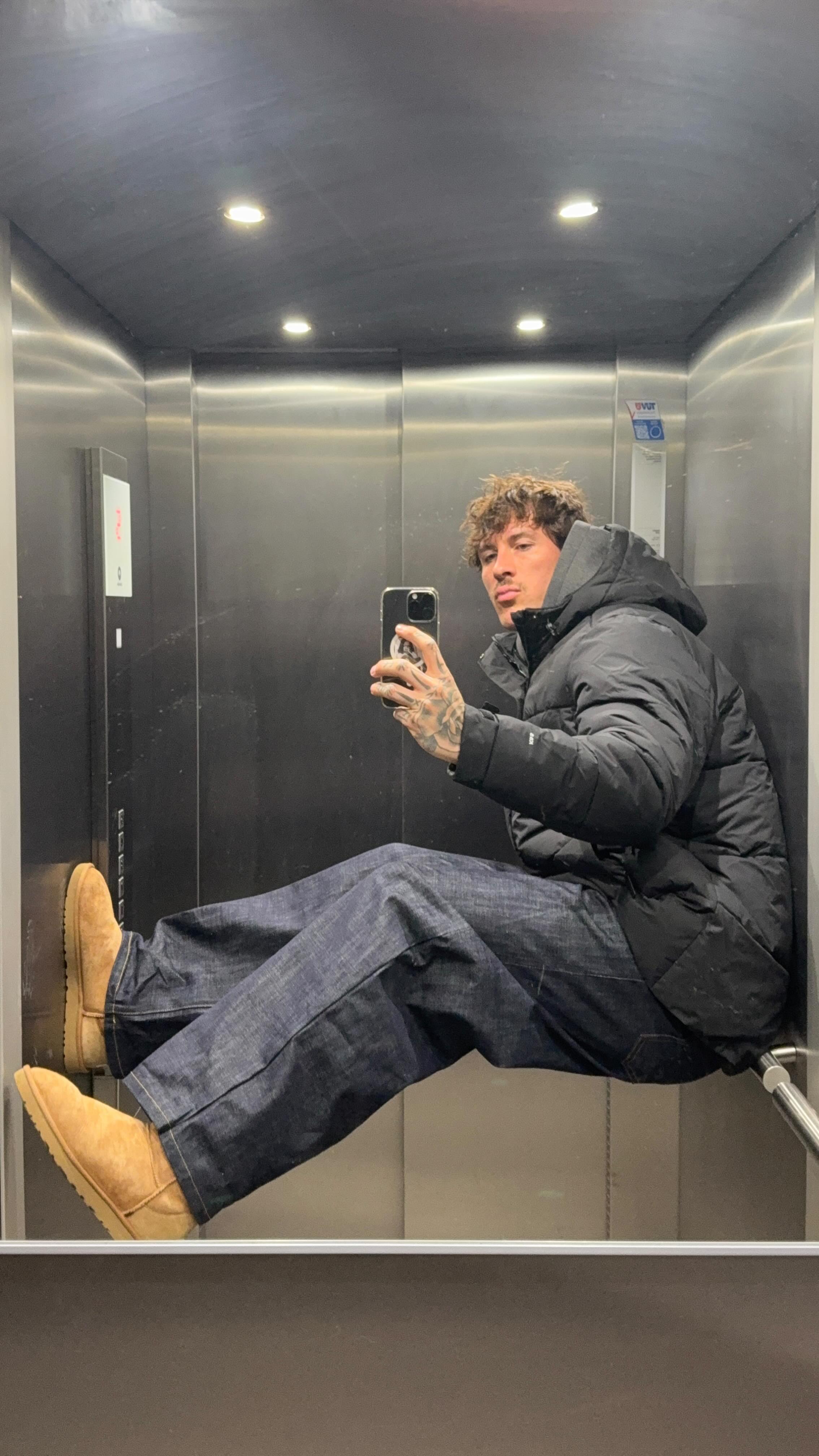 Instagram post by @terribletil for Kapten Son. Caption reads: How to style the perfect black winter coat from ....