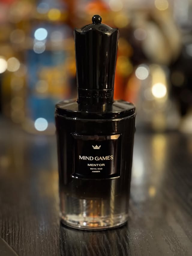 Instagram post by @thomasadam2545 for Mind Games Fragrance. Caption reads: Mentor Mind Games #sotd #parfumdestages....
