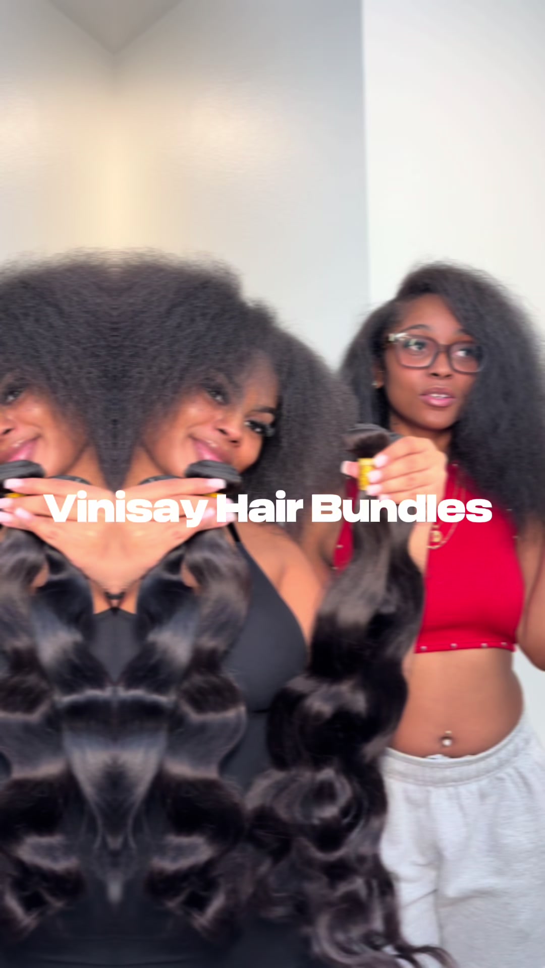 TikTok post by @officiallildrea for Vinisay Hair. Caption reads: @Vinisay Hair @deetheebest....